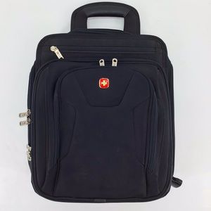 Swissgear Black Square Travel Laptop Bag Convertible Backpack